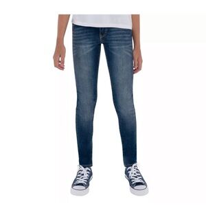 Levi's 710 Super Skinny Mid Rise Med Wash Jeans Button Zip Str 12 0408